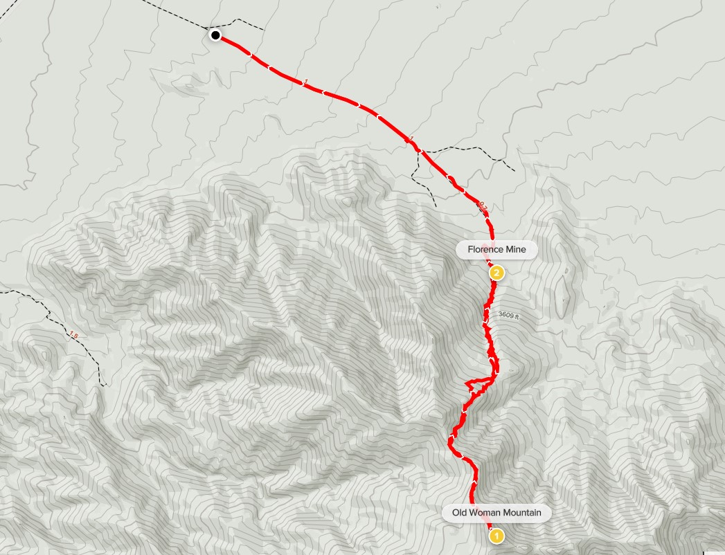 Old Woman Mountain and Providence Benchmark 03/27/2021 – TJ's